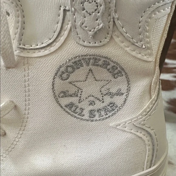 CONVERSE Women’s Chuck 70 DeLuxe Heel Platform Western Embroidery size 7 - Picture 8 of 8